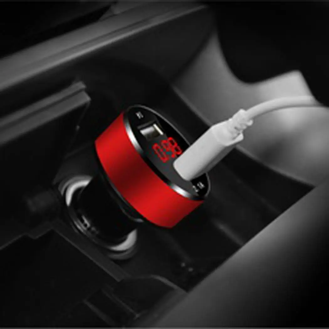 

3.1A 5V LED Display Dual USB Car Charger 12-24V QC 3.0 Fast Car Charger Auto Quick Charging for Moblie Phone iPhone Samsung