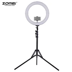 ZOMEI 18 "2700 5500 К 448 шт. двухцветное регулируемое кольцо видео светодио дный свет светодиодный заполняющий свет CRI 90 + для фотографии живое шоу