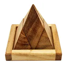 Деревянная пирамида 3D головоломка Прорезыватель интеллектуальное развитие игра развивающие игрушки подарок на день рождения для детей взрослых