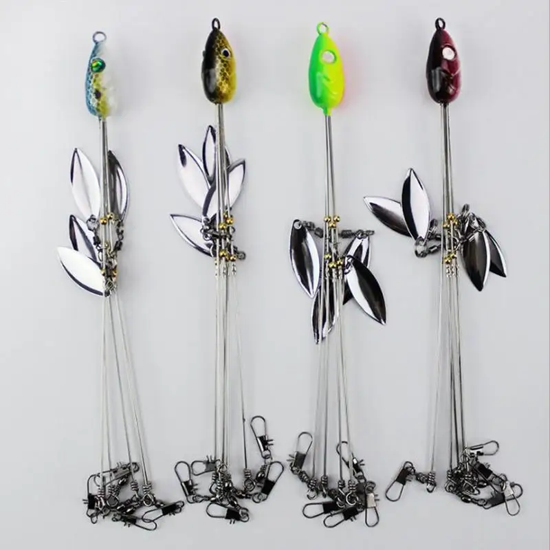 

Umbrella Fishing lure Rig 5 Arms Alabama Rig Head Swimming Bait Bass with Swivel Snap Connector Minnow Fishing Group Lure Extend