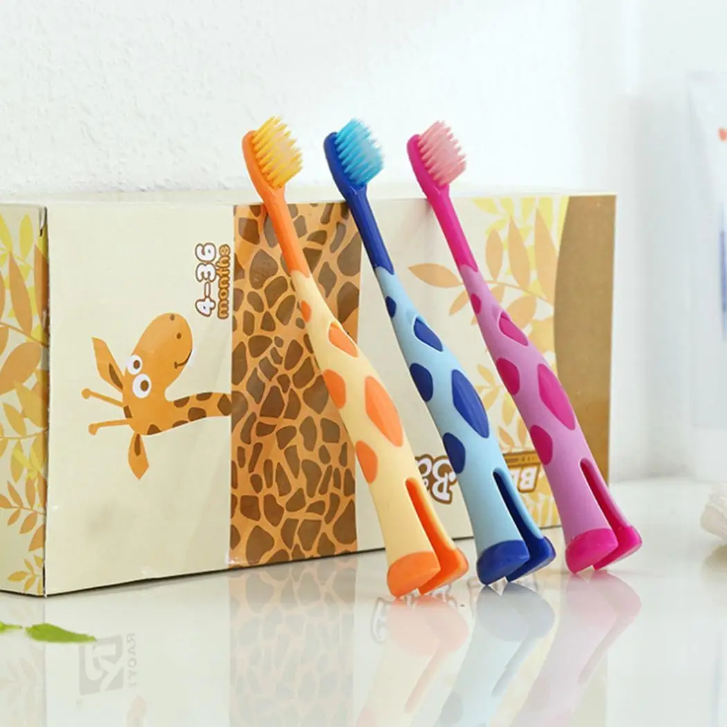 Random Cute Care Cartoon Soft Teeth Toothbrush for 3 Years Old Children Toothbrush Kids