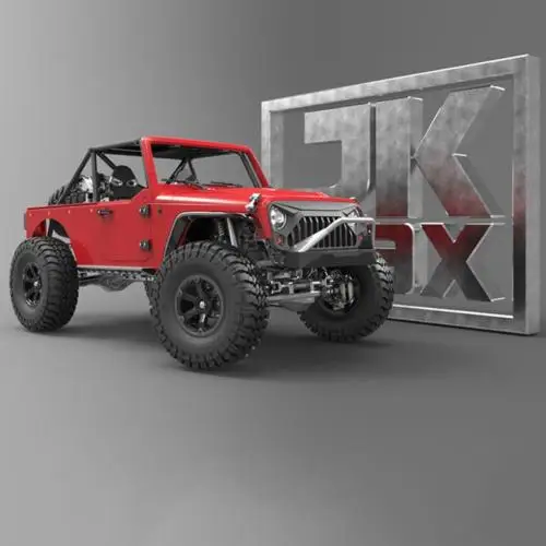 Capo 1/8 Racing RC Hobby JKMAX Metal Rock Crawler Model Chassis Red