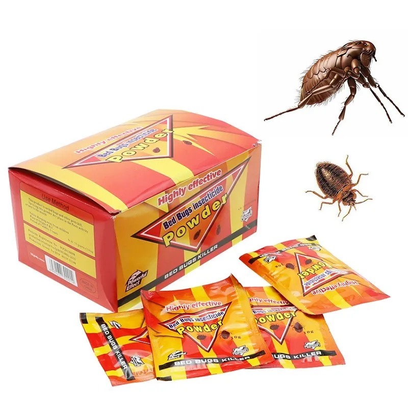100 мешков сильный эффективный порошок кровать жуков убийца приманка медицина инсектицидные насекомые дома контроль идеи применяются к питомцу