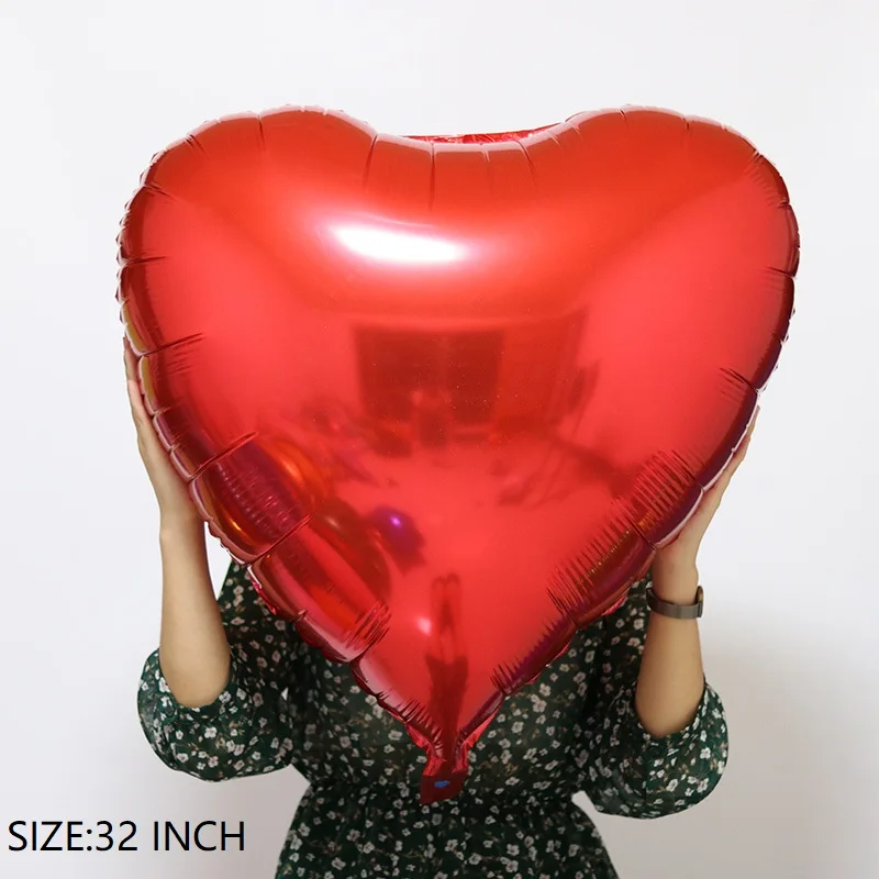 

32inch/18inch RED heart birthday party LOVE balloon Foil Balloons wedding valentine's day decorations