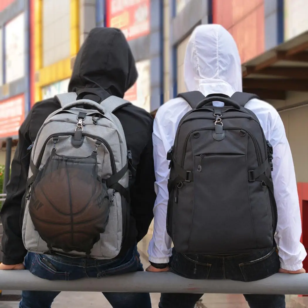 

Men Fashion Outdoor Sports Shockproof Large Solid Capacity Backpack Schoolbag Zipper Casual, School, Travel,