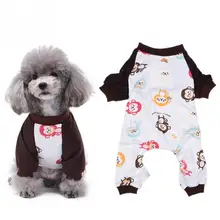 Собака, щенок, мультяшная Пижама, кошка, комбинезон, маленький питомец, одежда из хлопка, домашний костюм Лидер продаж