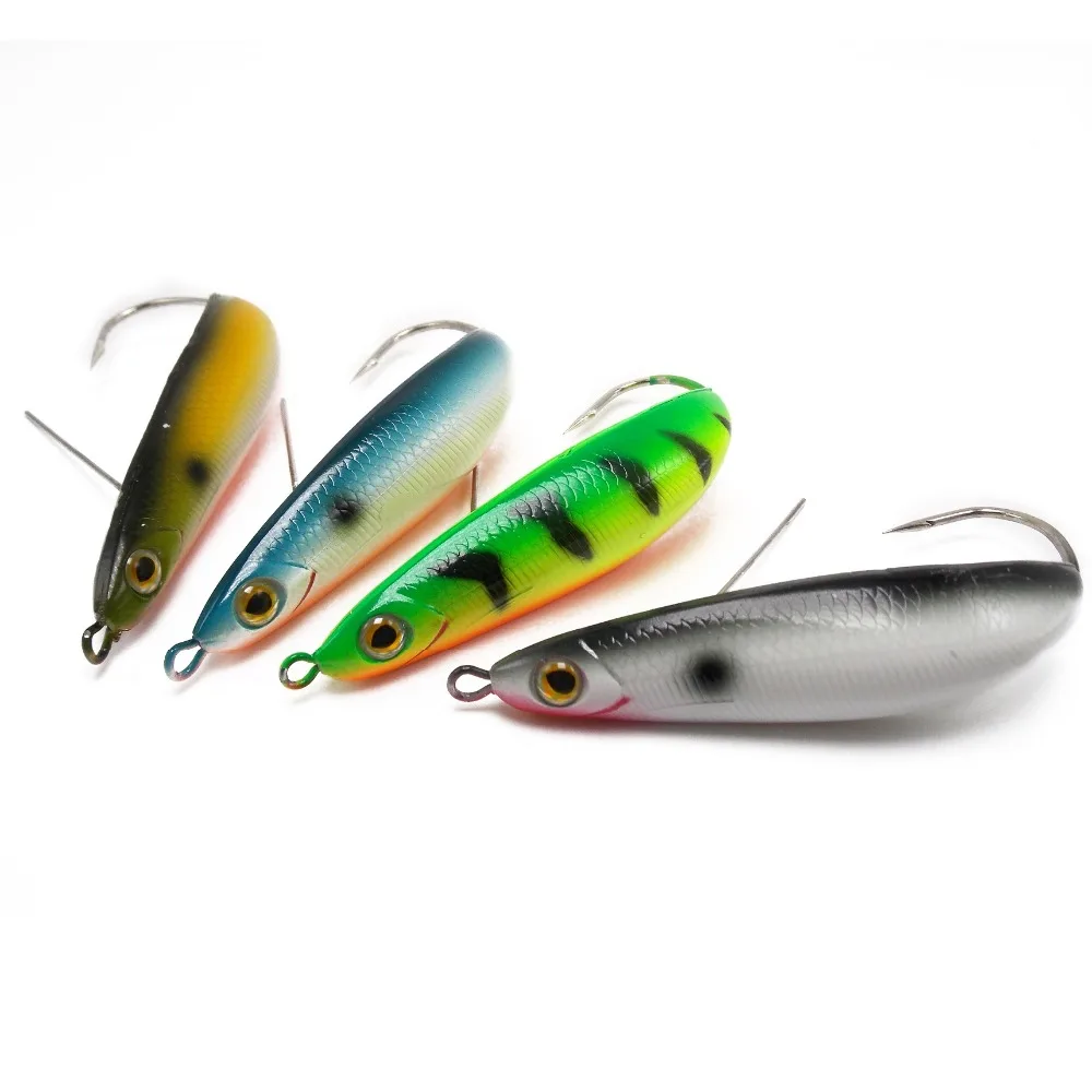 CATCHSIF 4 шт weedless Minnow ложка 3 5 дюймов жесткие приманки рыболовные 19 г | Спорт и