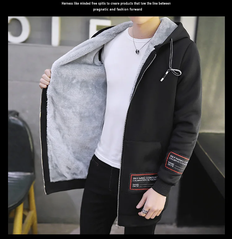 2018 Winter Men's Long Coat Jacket Men Trench Coat thickened hooded jacket coat windbreaker long jacket men large size 5XL 2018 Winter Men's Long Coat Jacket Men Trench Coat thickened hooded jacket coat windbreaker long jacket men large size 5XL