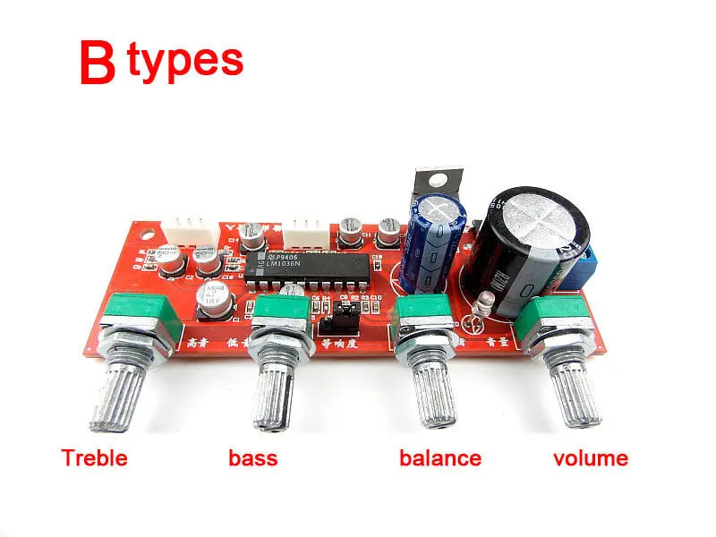 

LM1036 Tone Board Separate Potentiometer Type Treble Bass Balance Volume Control B