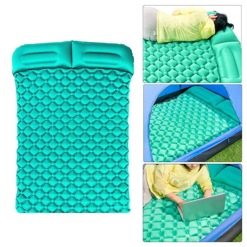 

Inflatable Double Sleeping Cushion Portable Thickening Camping Tent Supplies Thick Camping Sleeping Mat Ultra Light Outdoor Pad