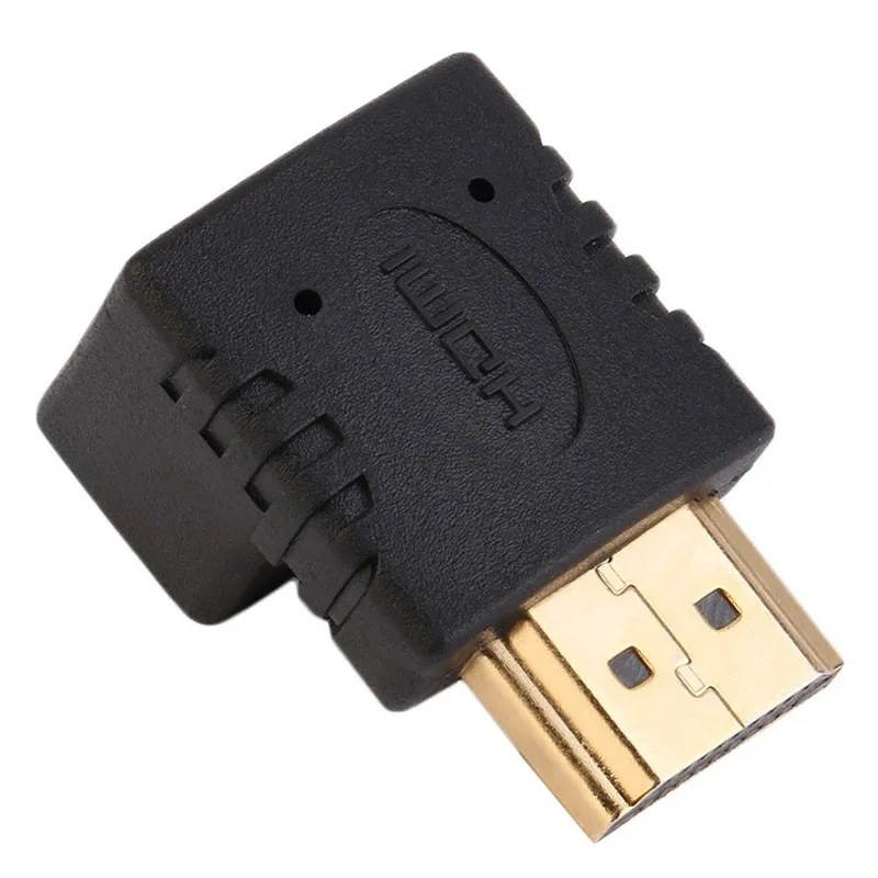 1 пара/2 шт. HDMI кабель адаптер конвертер 90 градусов + 270 правый угол папа к Женский