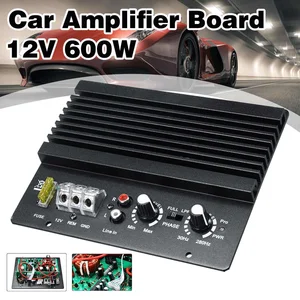 12V 600W Mono Car Audio Power Amplifier Powerful Bass Subwoofers Amp Car Amplifier Board Car Speaker Aux Subwoofer Amplifiers