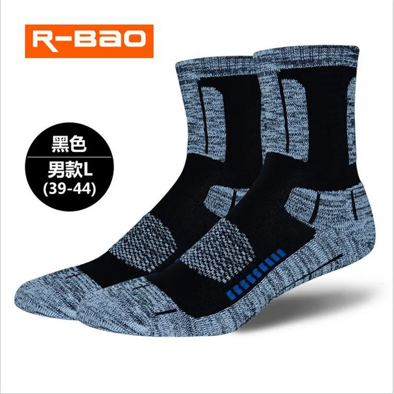 R-BAO на осень и зиму, походные Лыжные носки для мужчин и женщин, высококачественные махровые спортивные дышащие носки для бега, теплые для 1 пары