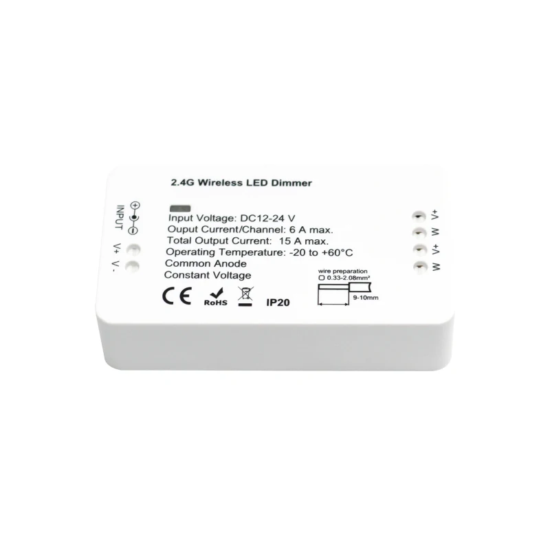 ZIGBEE ZLL умный диммер контроллер светодиода, DC12/24 V, регулировка яркости приложения, для линейного освещения светодиодной ленты