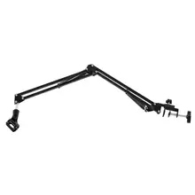 Универсальный микрофон Стенд держатель кронштейн Профессиональный Настольный кронштейн для микрофона регулируемый металлический держатель для прямой трансляции