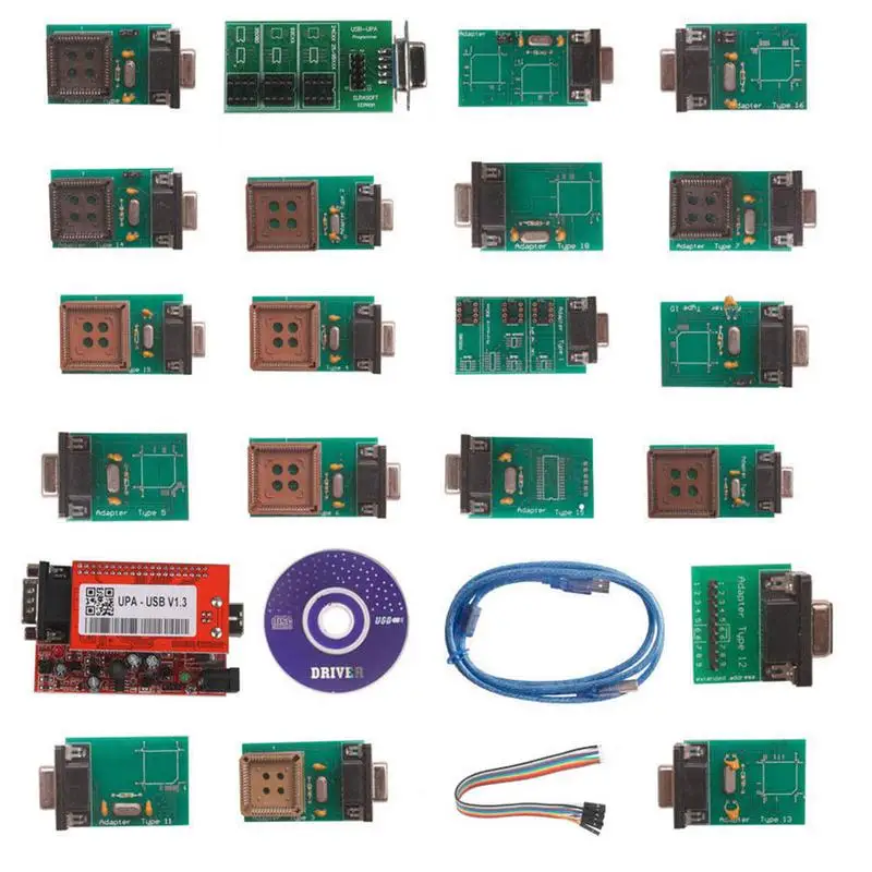 

New UPA USB Programmer With Full Adaptors With Nec Function V1.3 UPA-USB Drop Shipping