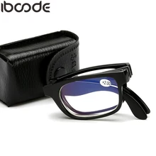 iboode Folding Reading Glasses Men Women Blue Film Unisex Eyeglass With Case Cloth Presbyopia +1.0 +1.5 +2.0 +2.5 +3.0 +3.5 +4.0 iboode Folding Reading Glasses Men Women Blue Film Unisex Eyeglass With Case Cloth Presbyopia +1.0 +1.5 +2.0 +2.5 +3.0 +3.5 +4.0
