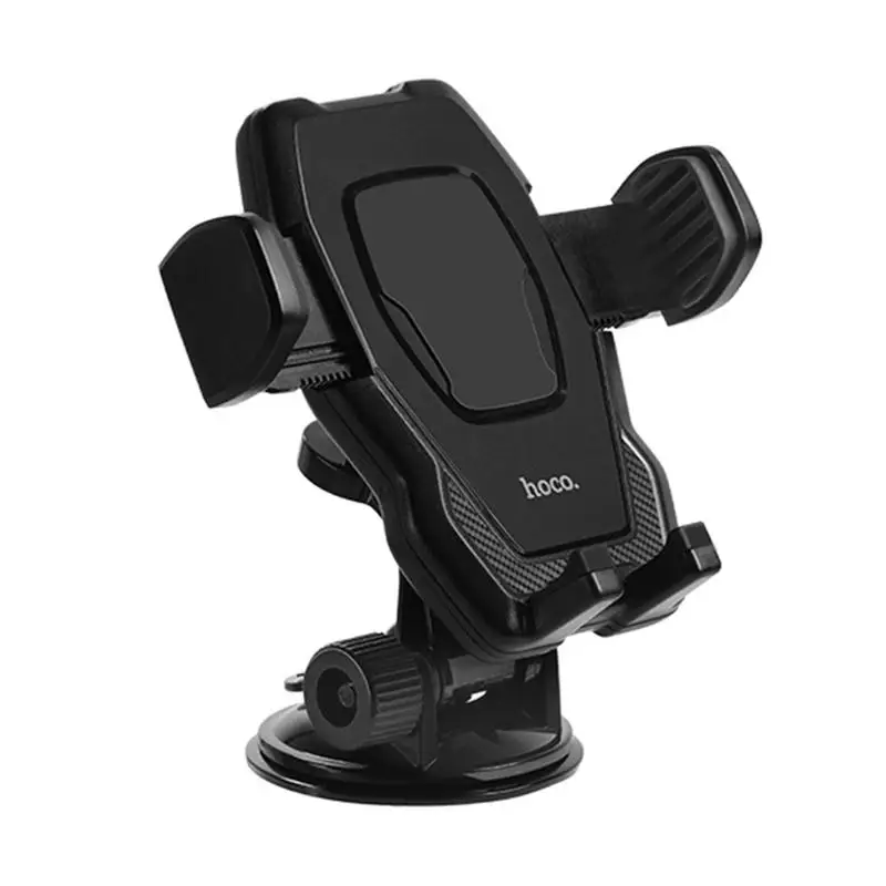 

Black Car Phone Holder Windshield Fixed Phone Portable Rotation Cup Induction Clamp Arm Sucker Type Stand For Samsung Iphone