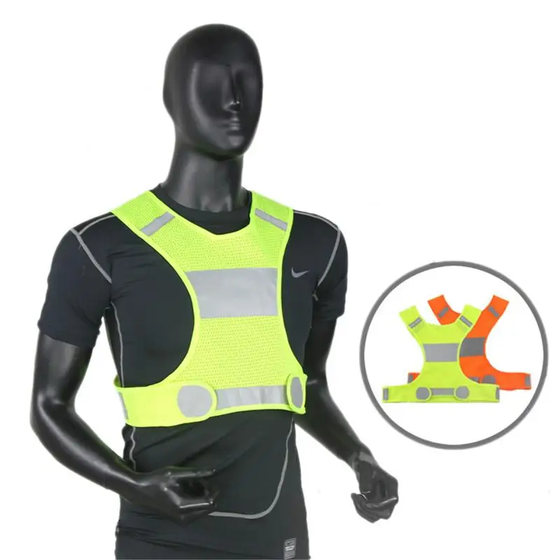 

Bike Cycling Vest Reflective Cleaner Tanks Bike Bicycle Vest Sleeveless Night Running Security Riding Outdoor Protection Tops