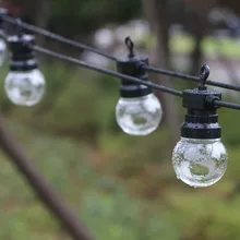 10 20 светодиодные лампы глобусы Строка Фея Света Рождество G50 открытый гирлянда светодиодная водонепроницаемая свет Свадьба сад Терраса для вечеринок улица