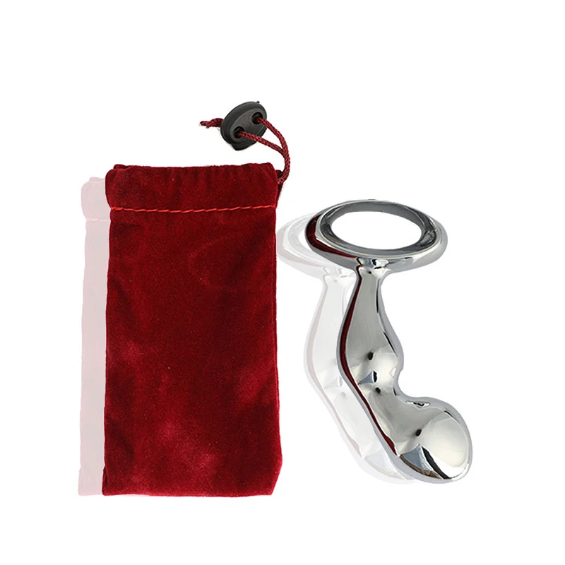  Stainless Steel Prostate Massage Anal Beads Plug with Storage Bag Sex ToyMetal Anal Sex ToysErotic 