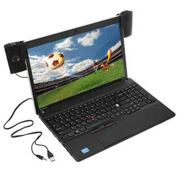 

Portable Mini USB Stereo Speaker Soundbar clipon Speakers for Notebook Laptop Phone Music Player Computer PC with Clip