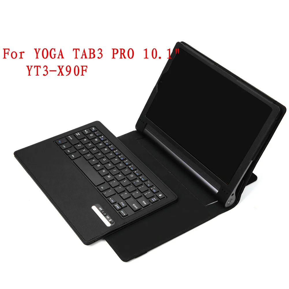 

Bluetooth Wireless Flip Keyboard Case Leather Cover Stand Smart Gadget for Yoga tab3 pro/plus 10.1 Bluetooth Keyboard Case #17