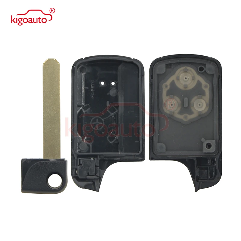 Kigoauto 2 кнопки дистанционного ключа автомобиля корпус смарт Подходит для Honda Civic Accord CR-V Odyssey со вставкой ключ