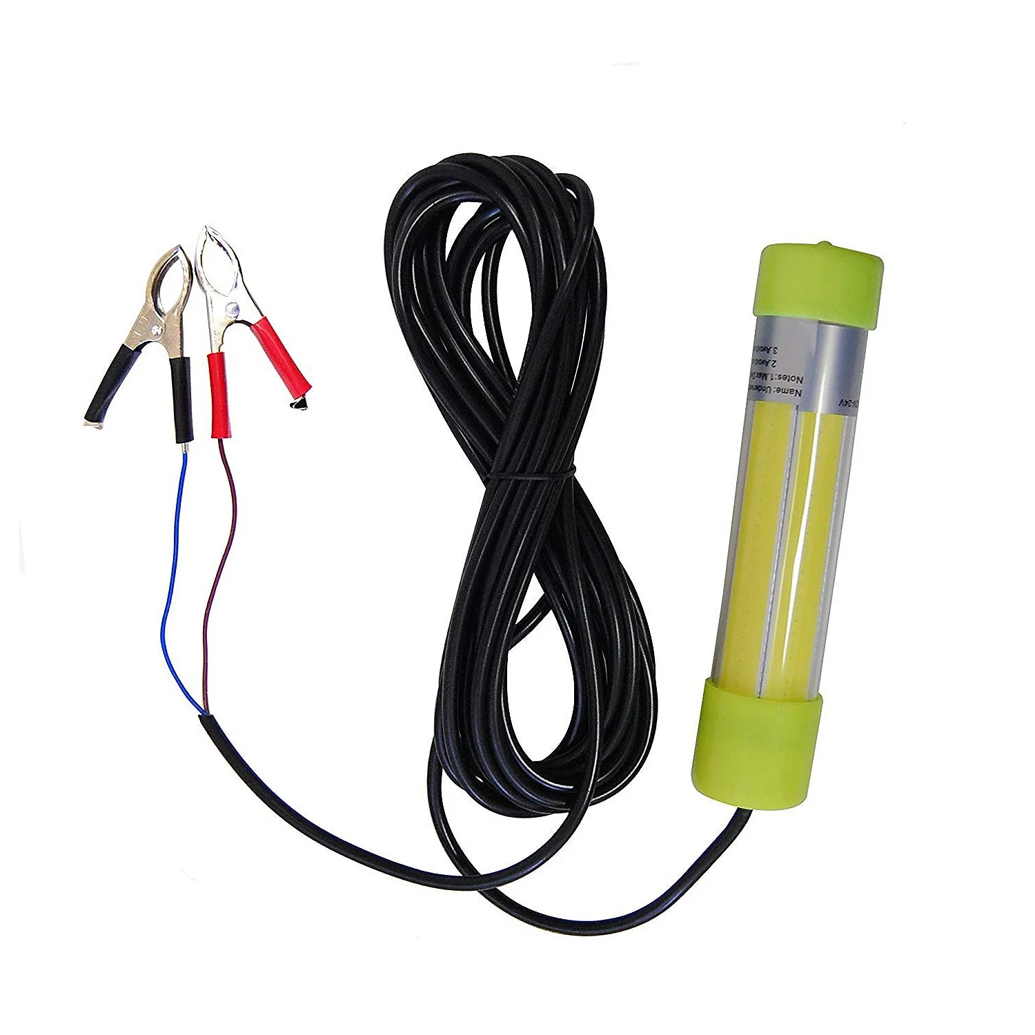 12V 10W подводный ночной рыболовный светильник зеленый ультра яркий для лодки