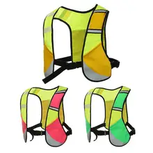 Унисекс Открытый Ночной езда бег Многофункциональный светоотражающий жилет спортивный жилет для бега Велоспорт Спорт