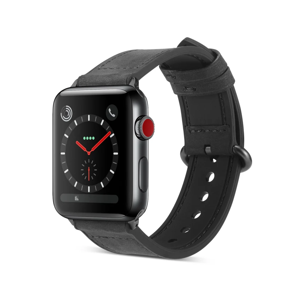 Кожаный чехол в стиле ретро силиконовый ремешок для наручных часов Apple Watch, версии 44 мм/42 мм 40 мм/38 мм, версия 4/3/2/5, отлично подходит для замены ремешков браслет для наручных часов iwatch, полос