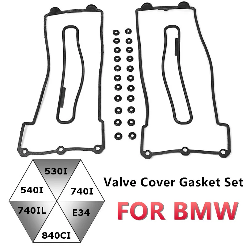 

Autoleader Valve Cover Gasket Set 22 Grommets For BMW 530I 540I 740I 740IL 840CI E34 E39 E38