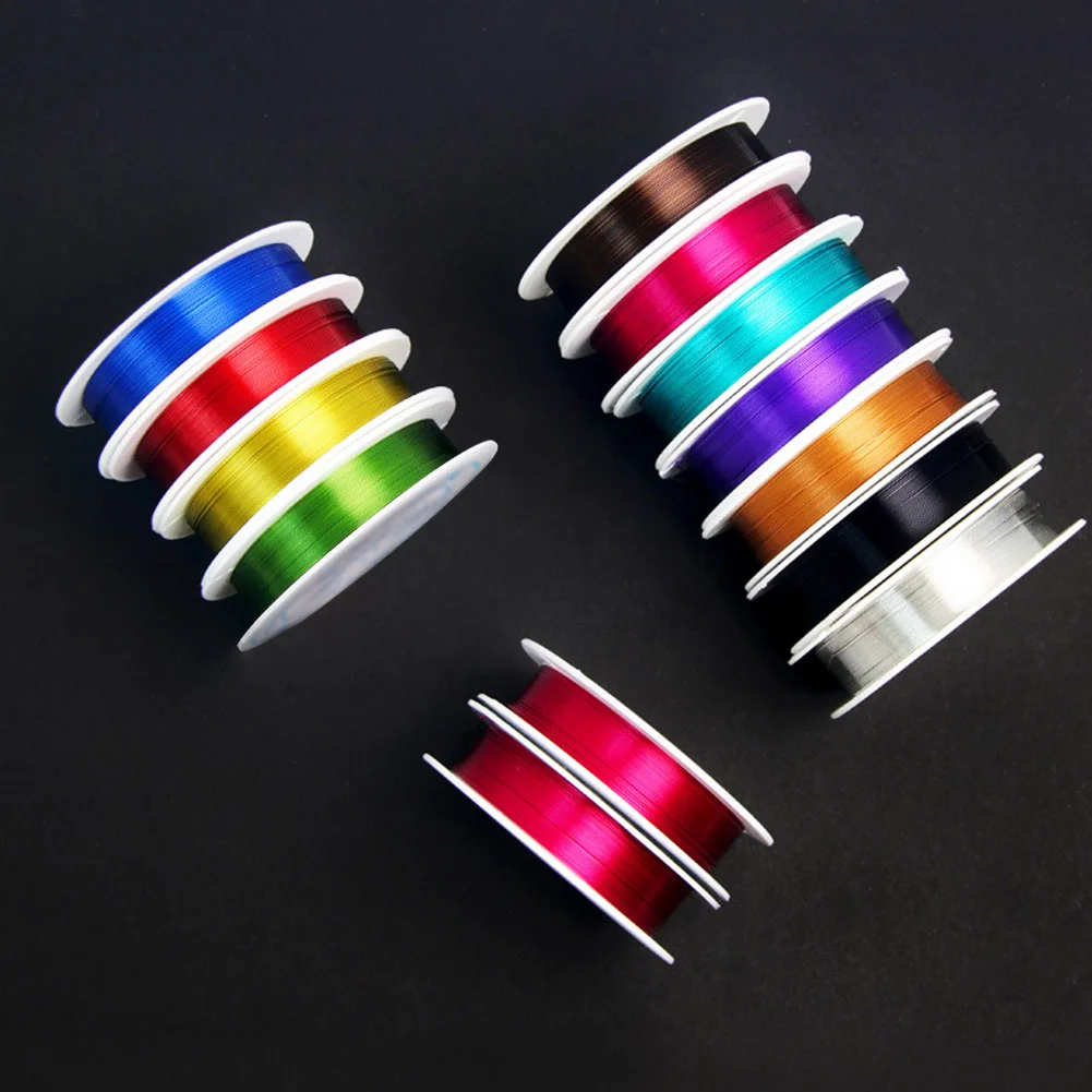 

2PCS Iron Wire Soft DIY Craft Jewelry Decorative Wreaths Package DIY Button Flower Spool String Craft Spool