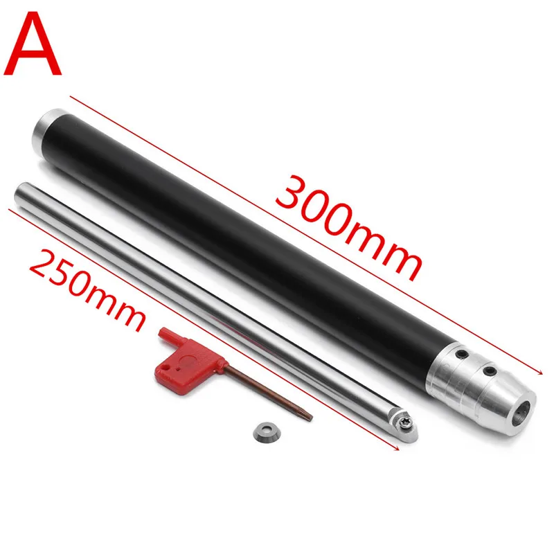 

DANIU Wood Turning Tool with Aluminum Alloy Handle and Carbide Insert Cutter Round Shank Woodworking Tool 6 Types