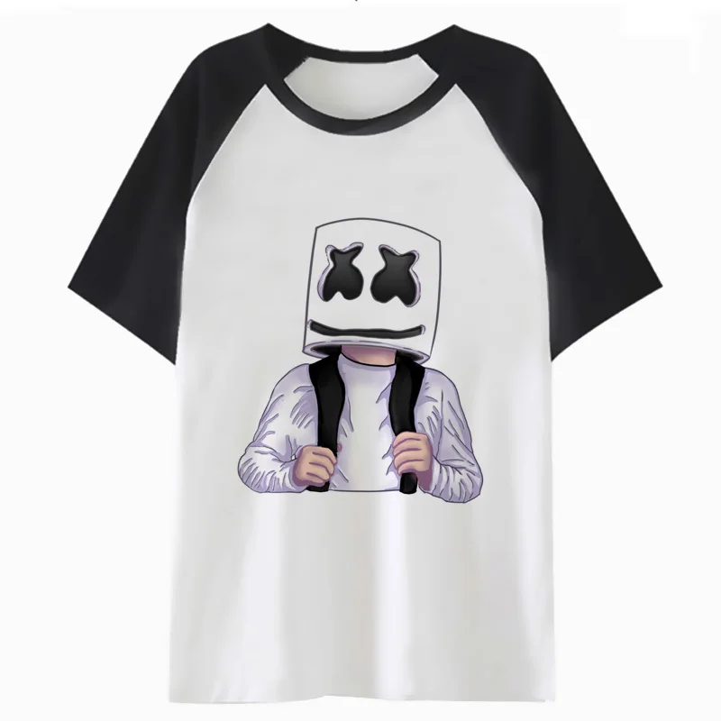 marshmello marshmellow t shirt tee tshirt male hop funny harajuku top t-shirt streetwear men clothing for hip I3718