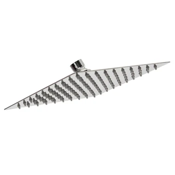 

LBER 8"Large Square Chrome Plated Water Rain Fall Bathroom Overhead Shower Head