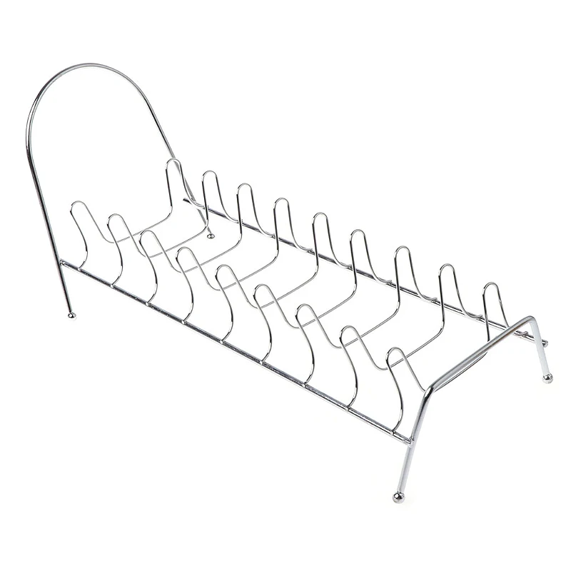 

Plate Organizer 7 Slots Chrome Plated Dish Racks Countertop Drying Stand