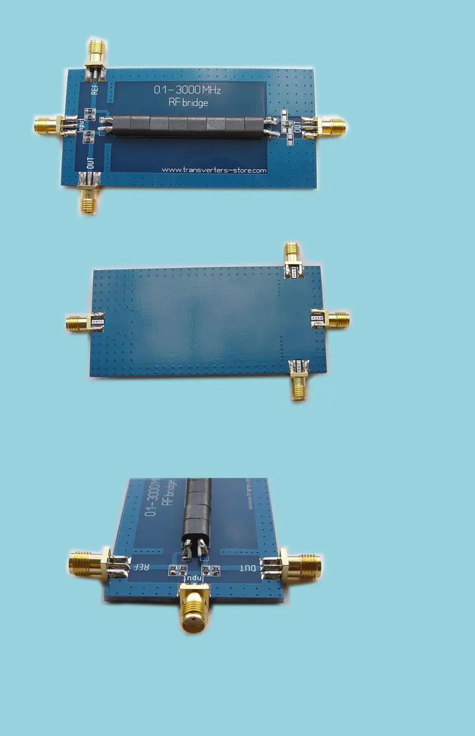 

DYKB RF SWR Reflection Bridge 0.1MHZ-3000MHZ Antenna Analyzer VHF UHF VSWR return loss Connectors: SMA