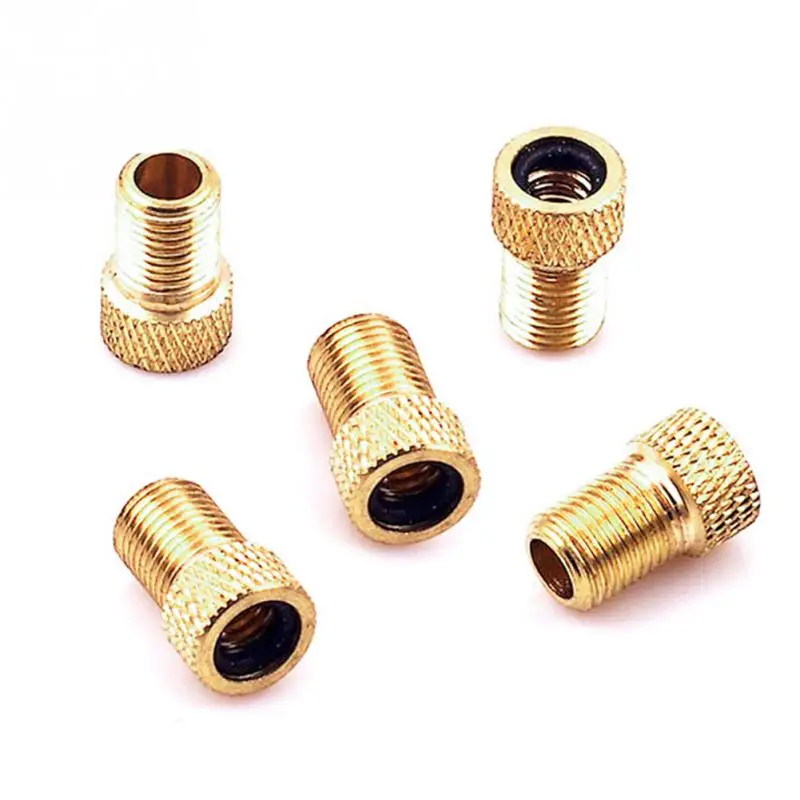 

5Pcs Pump Bicycle Valve Adaptor Convert Presta to Schrader Copper Bike Air Valve Adapters Cycling Wheels Gas Nozzle Tube Tool &8