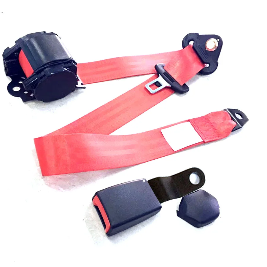 Universal Car Safety Seat Belts 3 Point Retractable Adjustable For Auto