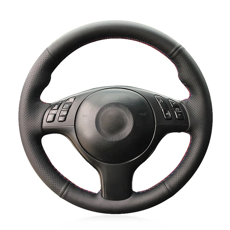 

DIY Hand-stitch Leather Car Steering Wheel Cover For BMW E46/E39 330i 540i 530i
