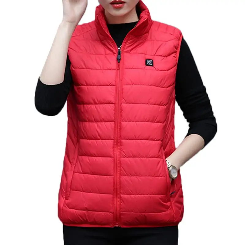 New Women Electric Heated Vest Heating Waistcoat USB Thermal Warm