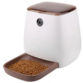 

Automatic Pet Feeder Dog Cat Drinking Bowl Smart Remote Control App with Camera Feeding for Dog Cat 100-240V