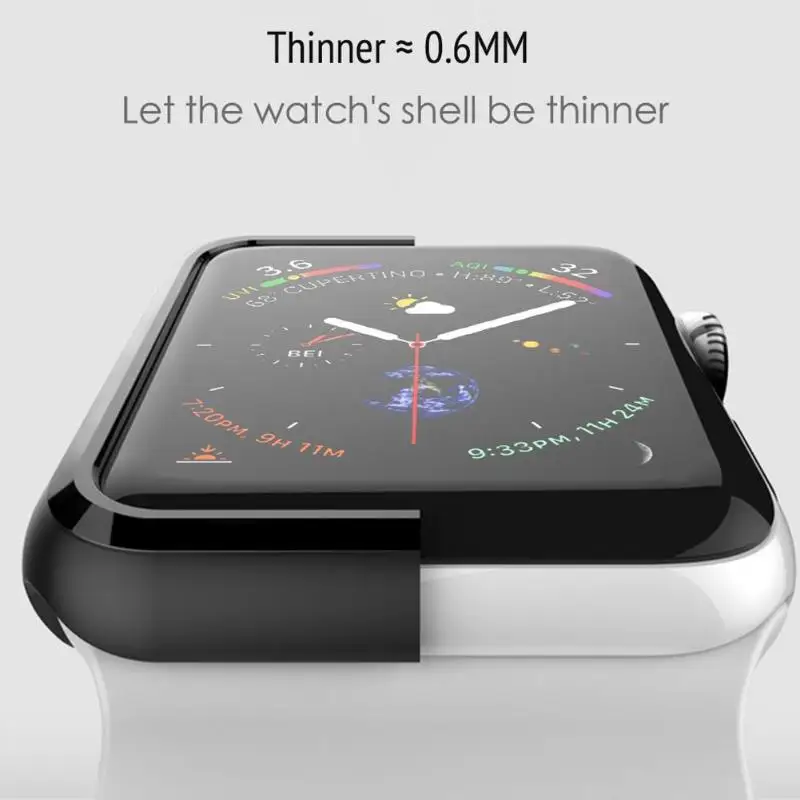 Твердый защитный чехол ALLOYSEED из поликарбоната для Apple Watch iWatch серии 4 40 мм 44 смарт