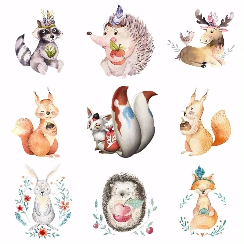

Pulaqi Wolf Feather Stickers Thermal Girls Boys Gift Badges Washable Diy Accessory Heat Transfer Clothing Decor Patches H