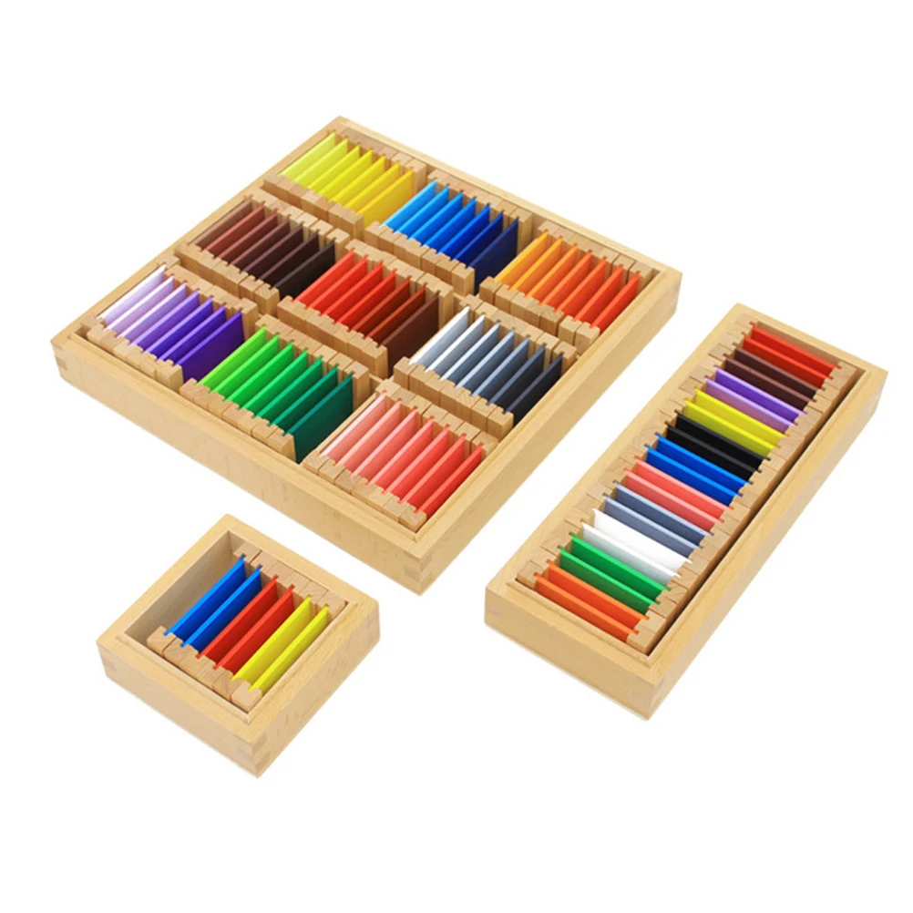 Стоматологический дом Монтессори материалы Монтессори сенсорные игрушки цветная коробка деревянный цветной планшет коробки образовательные дошкольные