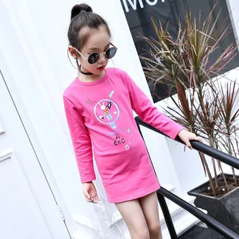 

New Pattern Children's Garment Spring Clothes Long Sleeve Cartoon T-shirt Girl