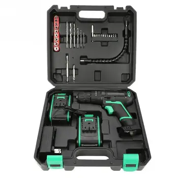 

Power Drill 21V Battery Powered Household Power Drill Mini Cordless Electric Screwdriver Hammer Drill Power Tools
