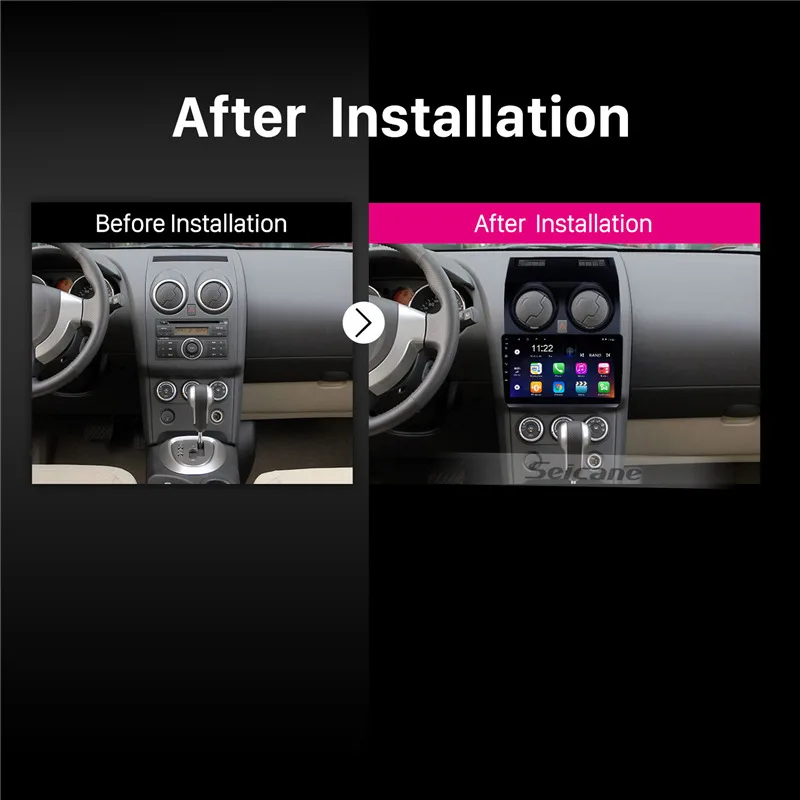 Автомобильный мультимедийный плеер Seicane для NISSAN Qashqai 2005 2018 9 дюймов Android 8 1 Bluetooth GPS