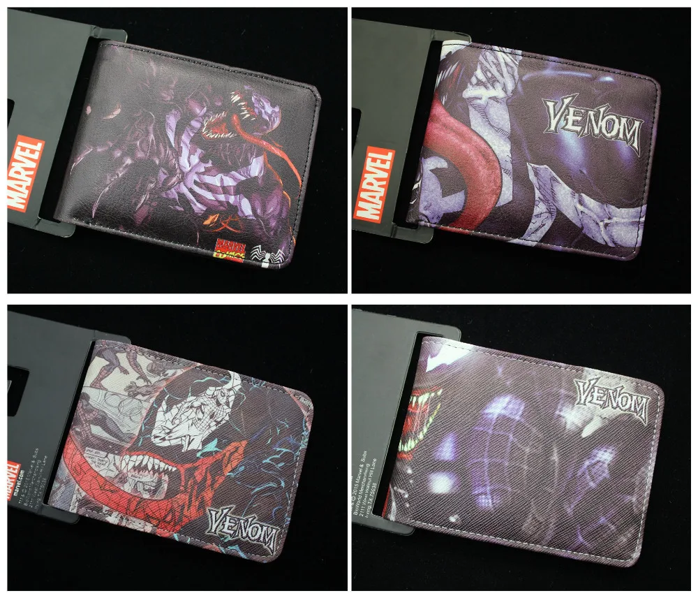 

Spider Man Venom wallet Marvel Super Hero series wallet women&men Biold leather pu purse 4 style